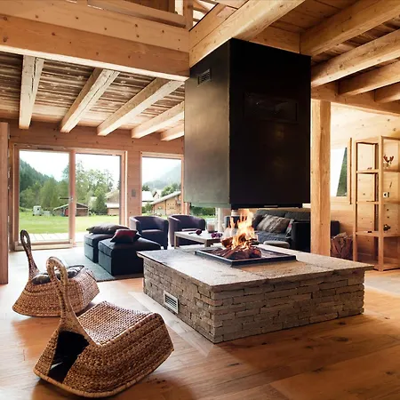 Magnifique 12 Pers Avec Sauna Et Cheminee - Fr-1-343-181 木屋 霞慕尼