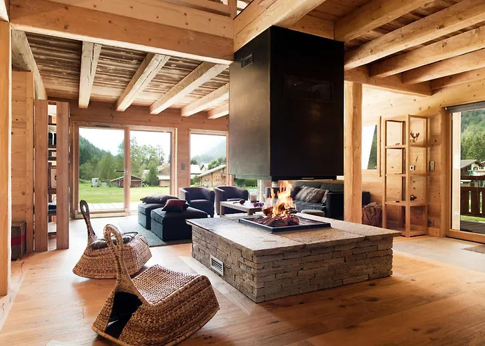 Magnifique 12 Pers Avec Sauna Et Cheminee - Fr-1-343-181 木屋 霞慕尼